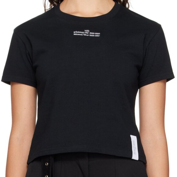 ROKH Black Embroidered T-Shirt, size XS, NWOT - Picture 1 of 6